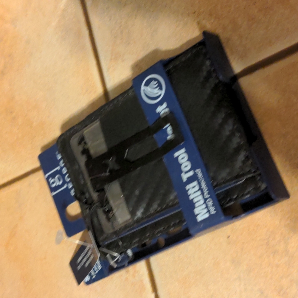 George multi tool wallet rfid protected laminated leather wallet